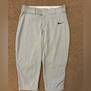Nike Team Men’s Gray Baseball Knicker Pants size M